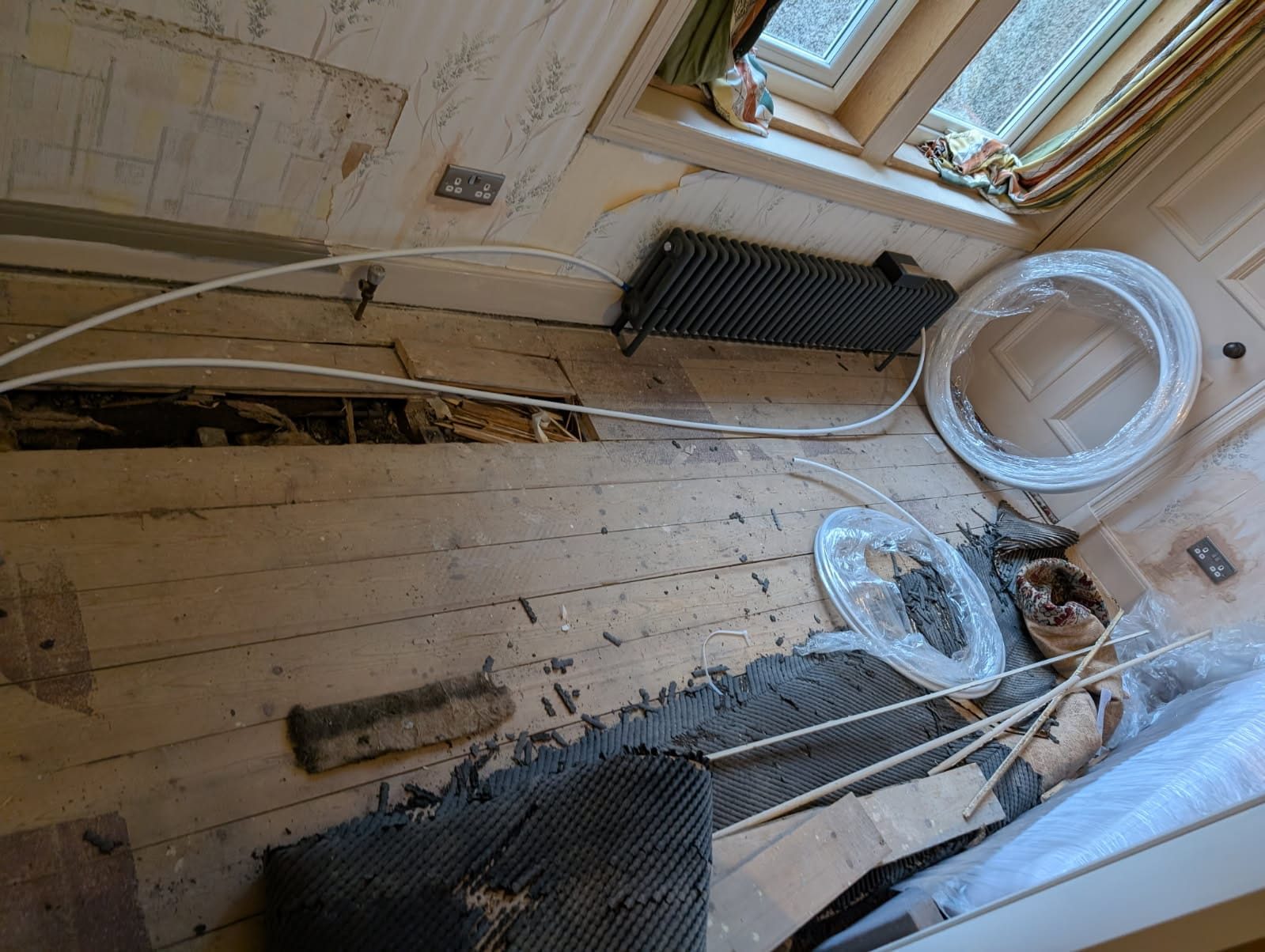 Central heating pipework installation in Milngavie by Young's Plumbing & Heating