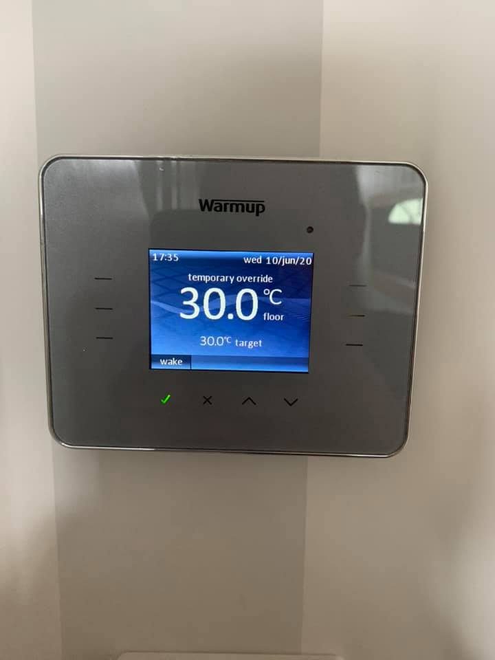 Underfloor heating thermostat in Milngavie by Young's Plumbing & Heating